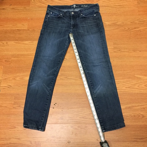 Women’s 7 for all mankind blue jeans size 28 - Picture 4 of 6